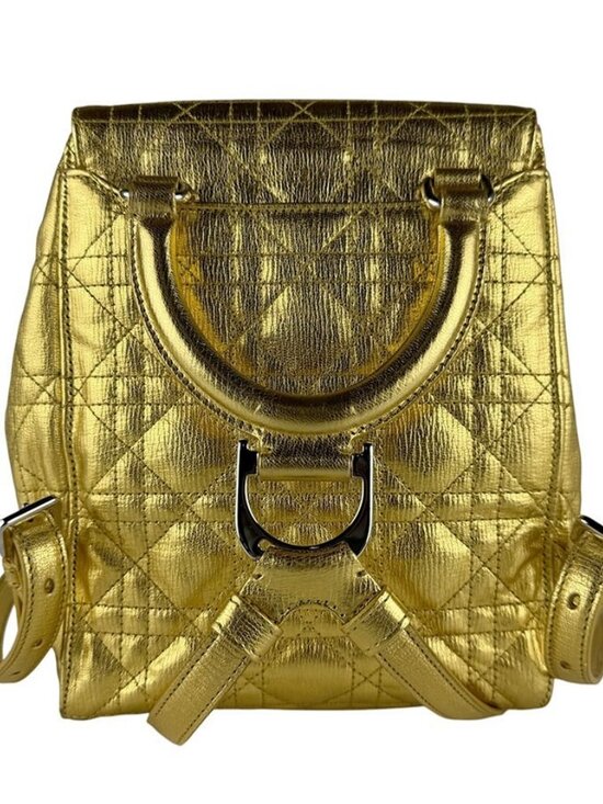 Christian Dior Backpack gold leather main image 13